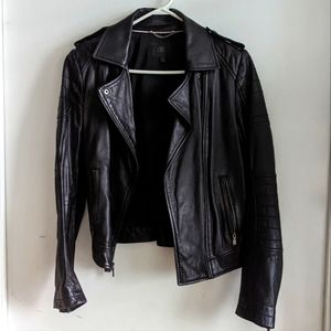 BR Lamb Leather Moto Jacket